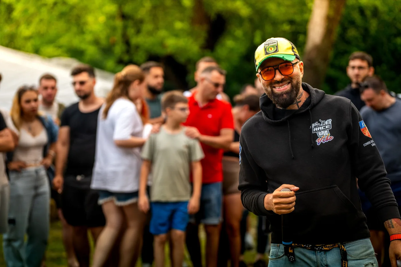 Motocicliști la eveniment